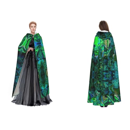 Fdfekgvplp Abalone-Perlmutt-bedruckter Kapuzenumhang, Halloween, Mittelalter-Kostüm, Erwachsene, Cosplay, langer Umhang für Damen und Herren Fdfekgvplp Abalone-Perlmutt-bedruckter Kapuzenumhang, Halloween, Mittelalter-Kostüm, Erwachsene, Cosplay, langer Umhang für Damen und Herren von Fdfekgvplp