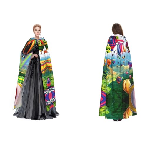Fdfekgvplp Heißluftballons bedruckter Kapuzenumhang Halloween Mittelalter Kostüm Erwachsene Cosplay Langer Umhang für Damen und Herren Fdfekgvplp Heißluftballons bedruckter Kapuzenumhang Halloween Mittelalter Kostüm Erwachsene Cosplay Langer Umhang für Damen und Herren von Fdfekgvplp