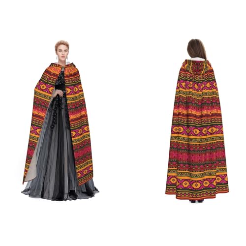 Fdfekgvplp Mexikanische Volkskunst, Boho-bedruckter Kapuzenumhang, Halloween, Mittelalter-Kostüm, Erwachsene, Cosplay, langer Umhang für Damen und Herren Fdfekgvplp Mexikanische Volkskunst, Boho-bedruckter Kapuzenumhang, Halloween, Mittelalter-Kostüm, Erwachsene, Cosplay, langer Umhang für Damen und Herren von Fdfekgvplp