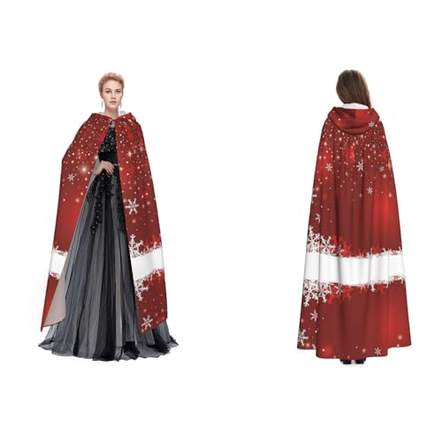 Fdfekgvplp Weihnachtsumhang mit Kapuze, bedruckt, Halloween, Mittelalter-Kostüm, Erwachsene, Cosplay, langer Umhang für Damen und Herren Fdfekgvplp Weihnachtsumhang mit Kapuze, bedruckt, Halloween, Mittelalter-Kostüm, Erwachsene, Cosplay, langer Umhang für Damen und Herren von Fdfekgvplp