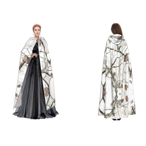 Fdfekgvplp White Trees Camouflage-Umhang mit Kapuze, Halloween, Mittelalter-Kostüm, Erwachsene, Cosplay, langer Umhang für Damen und Herren Fdfekgvplp White Trees Camouflage-Umhang mit Kapuze, Halloween, Mittelalter-Kostüm, Erwachsene, Cosplay, langer Umhang für Damen und Herren von Fdfekgvplp