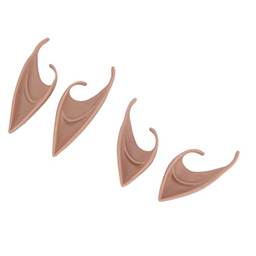 4PCS Cosplay Fairy Pixie Elf Ohren, Faltbare Lange Weiche Kautschuk Wiederverwendbare Hautfreundliche Requisiten für Halloween, Rollenspiele 4PCS Cosplay Fairy Pixie Elf Ohren, Faltbare Lange Weiche Kautschuk Wiederverwendbare Hautfreundliche Requisiten für Halloween, Rollenspiele von Fdit