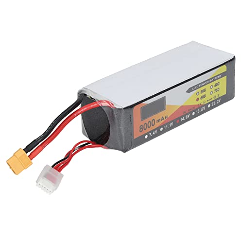 Fdit 14,8 V 8000 MAh 60C 4S Lipo-Akku, mit XT60-Stecker, Geeignet für Ersatzteile für H210 RC Racing Quadcopter Fdit 14,8 V 8000 MAh 60C 4S Lipo-Akku, mit XT60-Stecker, Geeignet für Ersatzteile für H210 RC Racing Quadcopter von Fdit