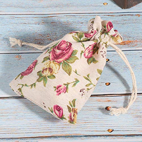 Fdit 50pcs Rose-Muster-Draw-String-Säcke Geschenktüte Zur Aufbewahrung Kleiner Objekte auf Einer Hochzeitsfeier Fdit 50pcs Rose-Muster-Draw-String-Säcke Geschenktüte Zur Aufbewahrung Kleiner Objekte auf Einer Hochzeitsfeier von Fdit