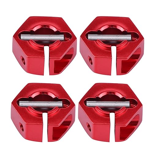 Fdit Aluminiumlegierungs -Rad -Hub Adapter Paket, Alle 1/10 Skale RC Modelle, Mehrfachfarbe und Dicke Optionen Lösen (5,0 mm rot) von Fdit
