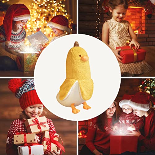 Fdit Banana Duck Plüsch Spielzeug Adorkable Cartoon Banana Duck Schlaftskissen für Home Sofa Bettdekoration 50 cm Höhe Kurzes Plüschmaterial (Yellow) von Fdit