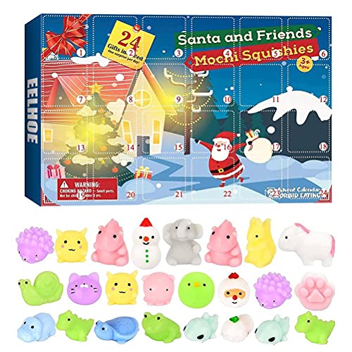 Fdit Christmas Advent Calendar, 24 Tage Countdown mit Überraschungsblind -Box -Spielzeug Stressabbau Bildung für Kinder Erwachsene, TPR Sensory Zappet Toys for Holiday Party Fdit Christmas Advent Calendar, 24 Tage Countdown mit Überraschungsblind -Box -Spielzeug Stressabbau Bildung für Kinder Erwachsene, TPR Sensory Zappet Toys for Holiday Party von Fdit