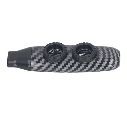 Fdit Dual Loch Kazoo Flötenflöte Verstellbare Musikinstrument mit Membran, Klare Klangqualität, Ideal für Gitarre und Geigenbegleiter, Geeignet für Alle Altersgruppen (Gestreift) von Fdit