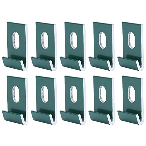 Fdit Gewächshauspflanzen Clips Haken, 10-teilige Basisclips Hakenbefestigungen Befestigen Sie EIN langlebiges, hochwertiges Aluminium-Gewächshaus-Befestigungsset(3#) von Fdit