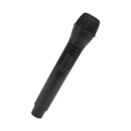 Fdit Karaoke -Prop -Mikrofon Hochsimuliertes Falsches Mikrofon für Gesangsbühnenaufführungen, Fotografie Requisiten für, Langlebiges Kunststoffmaterial (Black) von Fdit
