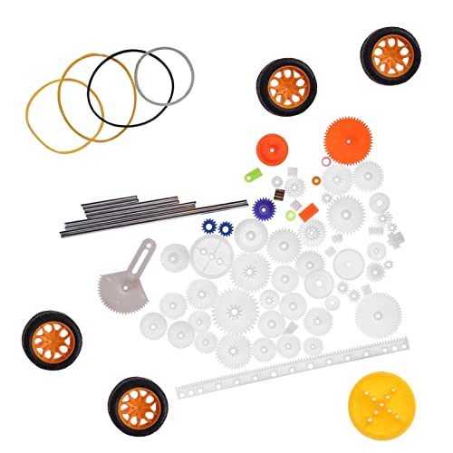 Fdit Kunststoff-Zahnräder, Riemenscheiben-Riemen, Schnecken-Rack-Kits, Zahnrad-Set, Wellenriemen für Heimwerker-Zubehör – 78-teiliges Hochwertiges Kunststoff-Zahnrad-Set Fdit Kunststoff-Zahnräder, Riemenscheiben-Riemen, Schnecken-Rack-Kits, Zahnrad-Set, Wellenriemen für Heimwerker-Zubehör – 78-teiliges Hochwertiges Kunststoff-Zahnrad-Set von Fdit
