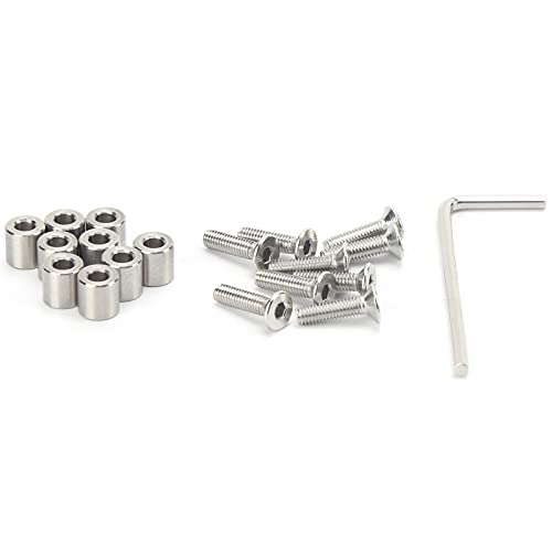 Fdit Praktische M3-Schrauben Set Edelstahl-Schraubenstrepp-Kit für PRUSA MK3-Drucker, Langzeitgebrauch und Korrosionswiderstand mit Einfacher Installation und Entfernung von Fdit