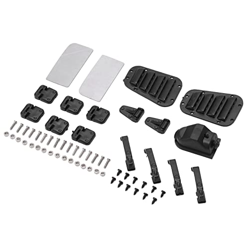 Fdit T4 1/10 Kunststoff-Autotürscharniere-Kit, Coole und Einzigartige Dekorationen für Ferngesteuerte Autos, Einfach mit Schrauben zu Installieren von Fdit