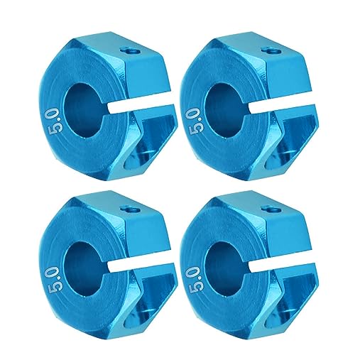 Fdit Universal Hohe Qualität 12mm Rad Hub-Hub-Adapter für HSP 1/10 Skala RC-Auto, Lösen von Schüttelproblem (5,0 mm blau) von Fdit
