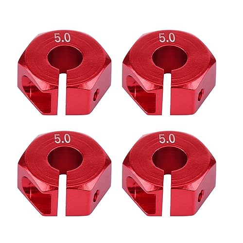 Fdit Universal Hohe Qualität 12mm Rad Hub-Hub-Adapter für HSP 1/10 Skala RC-Auto, Lösen von Schüttelproblem (5,0 mm rot) von Fdit
