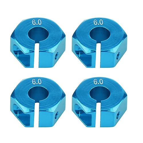 Fdit Universal Hohe Qualität 12mm Rad Hub-Hub-Adapter für HSP 1/10 Skala RC-Auto, Lösen von Schüttelproblem (6,0 mm blau) von Fdit