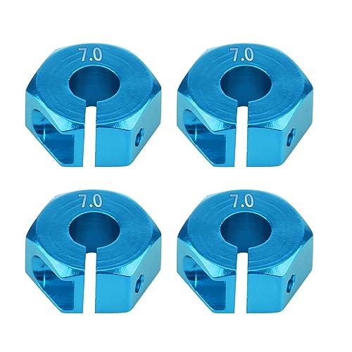 Fdit Universal Hohe Qualität 12mm Rad Hub-Hub-Adapter für HSP 1/10 Skala RC-Auto, Lösen von Schüttelproblem (7,0 mm blau) von Fdit