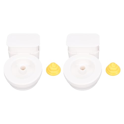 Fdit Urkomisches Toiletten-Streichspielzeug mit Luftdruck – Mini-Toilette mit Pop-Up-Spülgeräusch, Realistisches Toilettenmodell Als Schreibtischdekoration, Lustiger Gag für, von Fdit