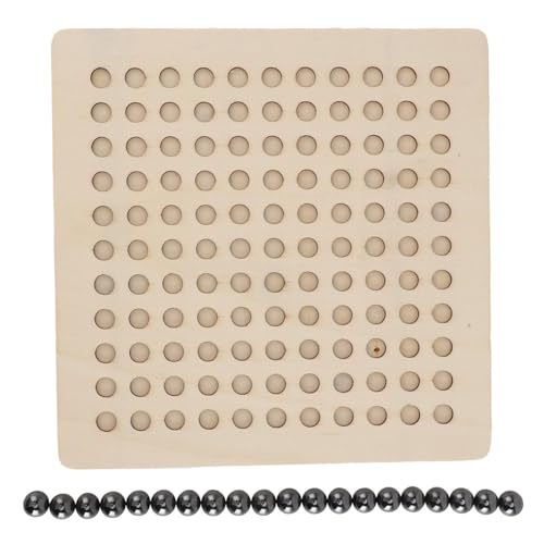 Magnetisches Hölzernes Schachspiel-Set, Pädagogische Geschicklichkeit Entwicklung, Einfach zu Spielende Steine Schach-Set mit Tragbarer Reisetasche, Ideal für Home Office und (B) von Fdit