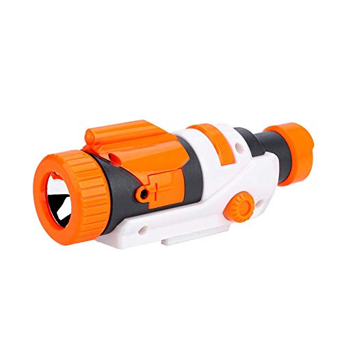 Spielzeugfernrohr mit Taschenlampe, Erweiterungssuppressor Taschenlampe Abnehmbare Taschenlampenhalterung aus Kunststoff für Spielzeug with LED-Lichtperle Geschenk von Duokon