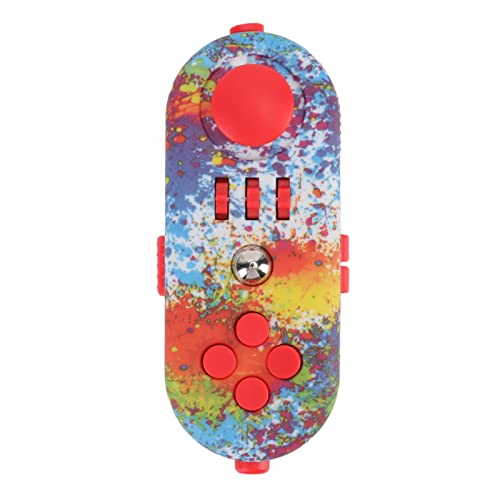 Tragbares Angstsensorisches EDC-Spielzeug Angst Stressabbau Sensorisches Spielzeug ADHS Autismus Sensorisches Fidgets Controller Pad Spielzeug für und Erwachsene (11 Graffiti-Farbe) von Fdit