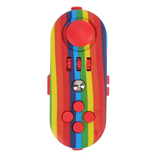 Tragbares Angstsensorisches EDC-Spielzeug Angst Stressabbau Sensorisches Spielzeug ADHS Autismus Sensorisches Fidgets Controller Pad Spielzeug für und Erwachsene (9 Bunt) von Fdit