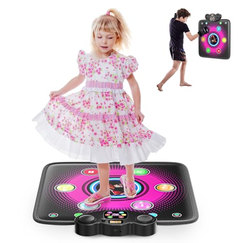 Fdlscpem Tanzmatte Spielzeug für Kinder, Bluetooth Tanzmatte mit Boxfunktion für Mädchen Jungen Alter 3 4 5 6 7 8 9 10 Jahre, 6 Spielmodi LED Musik Tanzmatte Weihnachten Geburtstag Kinder Spielzeug Fdlscpem Tanzmatte Spielzeug für Kinder, Bluetooth Tanzmatte mit Boxfunktion für Mädchen Jungen Alter 3 4 5 6 7 8 9 10 Jahre, 6 Spielmodi LED Musik Tanzmatte Weihnachten Geburtstag Kinder Spielzeug von Fdlscpem