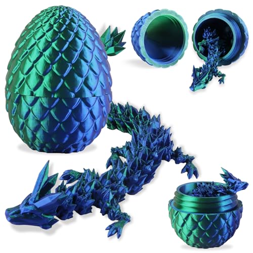 FePen Drachenei, Kristall Drache Im Ei, Drachen Im Ei, Drache Im Ei, Mystery Dragon Egg (Green) von FePen
