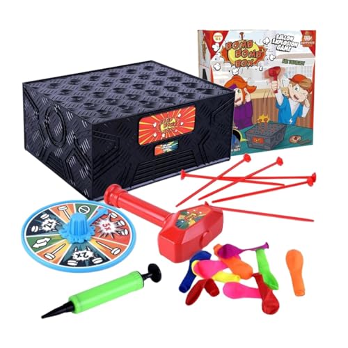 Feaolala Balloon Blast Box-Spiel, Lustiges Familienparty-Brettspiel für Kinder und Erwachsene, Bankett Klassenaktivitäten, Geburtstagsfeier, kreatives und lustiges Spiel Geschenk für Kinder (1SET) von Feaolala