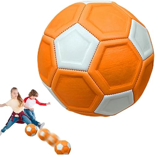 Fußball Kurvenball Spielball Gummi Swerve Ball Flexibler Elastischer Wissenschaftlich, 20cm Eva Weicher Ball, Softball Schaumstoffball (Fußball) von Feaolala