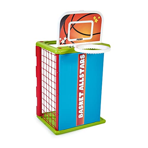 Feber - Activity Cube 4 in 1, Aktivitätswürfel, komplettes Spielzeug, 3 Sportarten: Fußball, Basketball und Golf, ist EIN Tisch, inklusive Zubehör, um Aktivität Kinder zu fördern, Famosa (FEB03000) von Feber