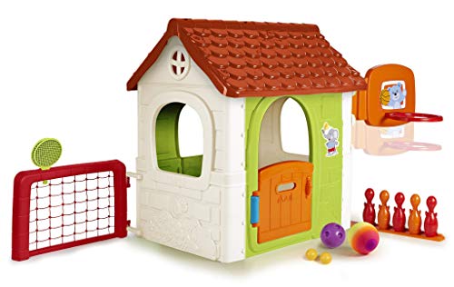 FEBER- Activity House 6in1, Kinderhaus für Kinder ab 3 Jahren mit eingebauten Spielen (Famosa 800013048) von Feber