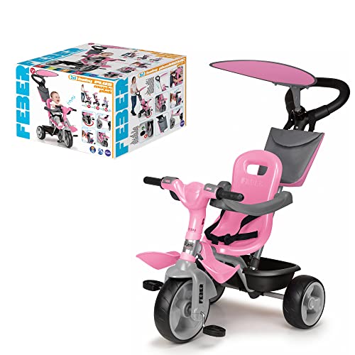 Feber - Baby Plus Music Pink, Rosa Dreirad für Jungen und Mädchen von 9 Monaten bis 3 Jahren (Famosa 800012132) von Feber