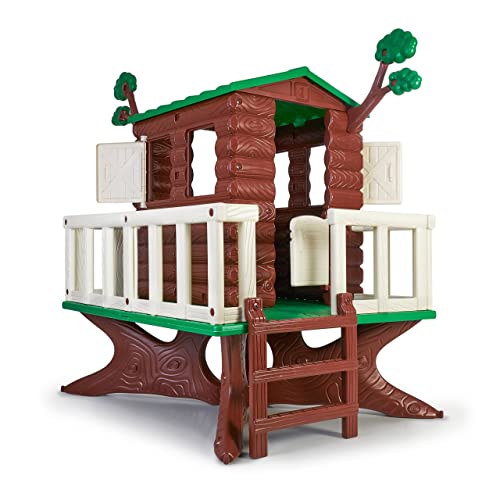 FEBER - Haus auf dem Baum, Baumhaus, Kinderspielhaus für den Garten, baumförmiges Spielhaus mit kleinem Balkon, ideal für Kinder ab 3 Jahren, Famosa (800013533) von Feber