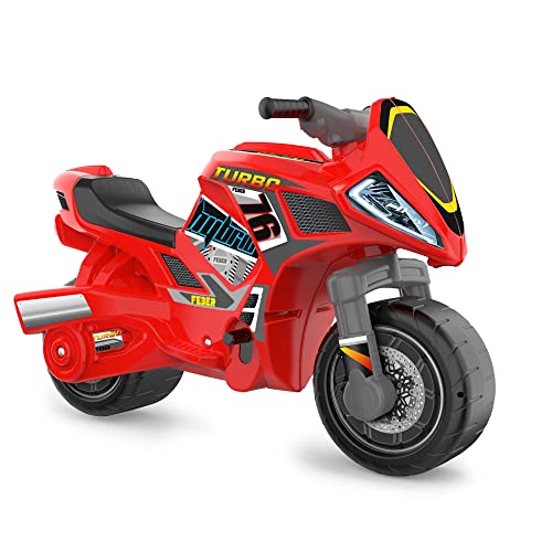 FEBER - Motofeber Turbo Hybrid 2 in 1, Kindermotorrad mit 6 Volt Batterie und Aufsitz, für Kleinkinder ab 3 Jahren, Famosa (800013781) von Feber
