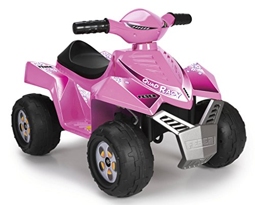 FEBER - Quad Racy 6 V, rosa Elektrofahrzeug für Kinder ab 1 Jahr (Famosa 800011422) von Feber