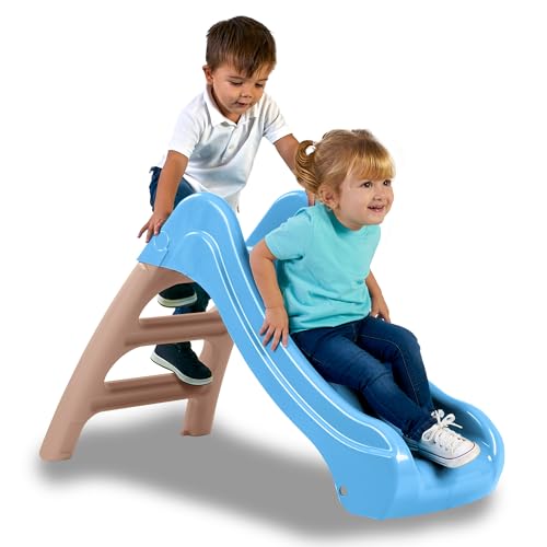 FEBER - Traumrutsche, kleine Gartenrutsche, rutschfeste Treppe, sonnenlicht- und wetterbeständige Farben, einfache Montage, ab 1 Jahr, Famosa (FEL15000) von Feber