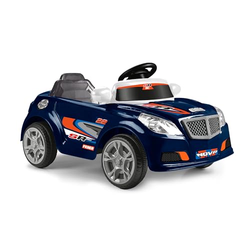 FEBER - Twinkle Car R/C Dark Blue, Elektroauto mit Funksteuerung, 12V Batterie, inkl. Fernsteuerung mit 10m Reichweite, Reichweite 45 min, Maximalgewicht 25 kg, Alter 3 bis 6 Jahre, Famosa (FEN54000) von Feber