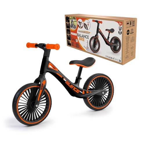 Feber - Balance Bike, Sportliches Laufrad, Ultraleichte Struktur, Fördert Koordination und Gleichgewicht, Gummigriffe mit verstellbarem ergonomischem Sattel, Ab 2 Jahren, Famosa (FED42000) von Feber