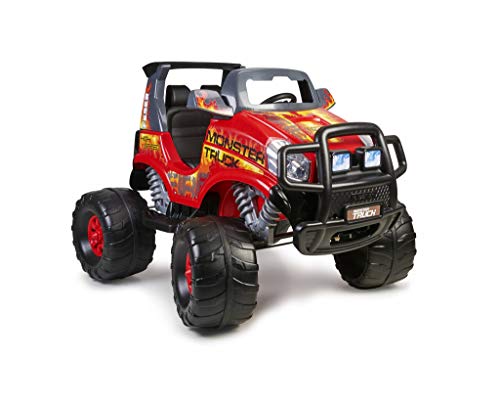 Feber Monster Truck Challenger - 2-Sitzer-Elektroauto für Jungen und Mädchen ab 3 Jahren, 12 V (Famosa 800012464), Mehrfarbig von Feber