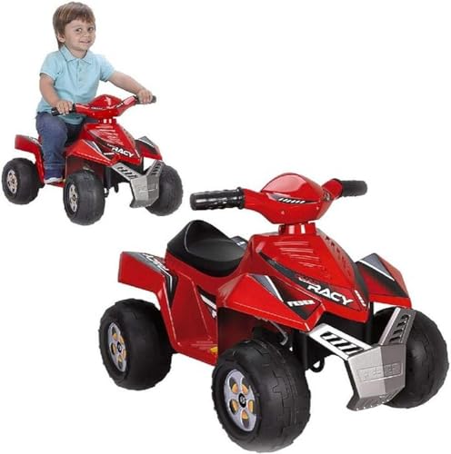 FEBER - Quad Racy 6V, Elektroauto für Kinder von 18 Monaten bis 3 Jahren, mit Gaspedal, große, robuste Räder für Stabilität, bis zu 40 min Akku, inkl. Ladegerät, FAMOSA (800011252) von Feber