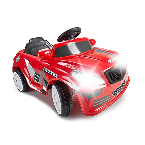 FEBER - Twinkle Car 12V R/C, 1-sitziges Elektroauto, Funkfernsteuerung, 45 Min. Batterie und Fahrzeugdetails: Scheinwerfer mit Licht, elektrisches Gas und Bremse, 3 bis 6 Jahre, Famosa (800012263) von Feber