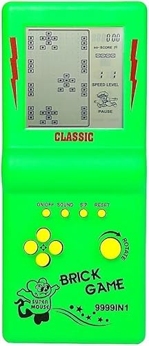 Febotak 3,5-Zoll-Blockspielkonsole mit großem Bildschirm, Blockspiele, Panzer-/Renn-/Spiele, 23 integrierte Klassische Spiele, nostalgisches Puzzle von Febotak