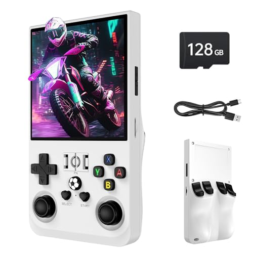 Febotak R36MAX Retro-Handheld-Spielkonsole, 4-Zoll-IPS-Display, 128 GB Speicher, 25.000 Spiele, Linux-System, 4000-mAh-Akku, Mini-Arcade-Konsole Febotak R36MAX Retro-Handheld-Spielkonsole, 4-Zoll-IPS-Display, 128 GB Speicher, 25.000 Spiele, Linux-System, 4000-mAh-Akku, Mini-Arcade-Konsole von Febotak