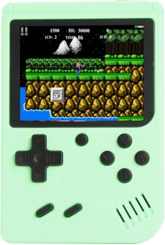 Handheld-Spielkonsole, tragbare Spielkonsole, Mini-Retro-Handheld-Spielkonsole mit über 400 Spielen, 3,0-Zoll-Bildschirm, 1020 mAh wiederaufladbarer Akku, TV-Anschluss und 2-Spieler-Unterstützung von Febotak