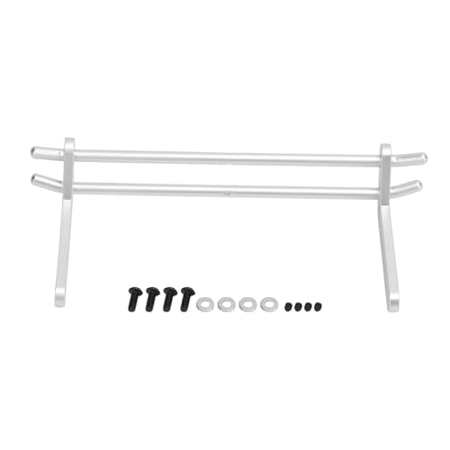 Febuliy RC Mounting of The Rear Bumper Delero for SCX10 1/10 Accessories of Alloy Alloy Aluminum Alloy RC (Silver) von Febuliy