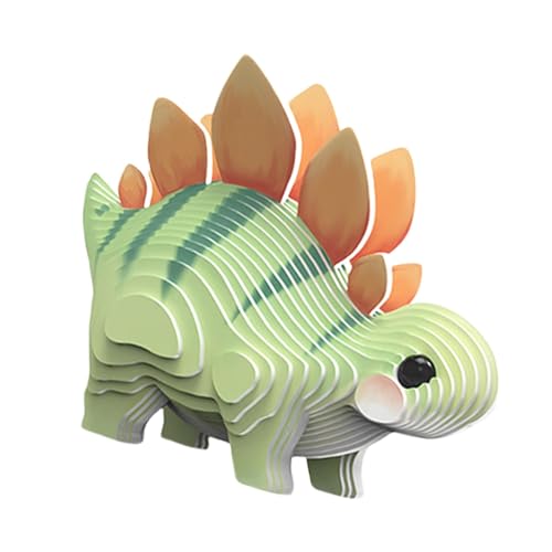 Fecfucy 3D-Dinosaurier-Puzzles,3D-Dinosaurier-Puzzles,3D-Papierspielzeug-Dinosaurier-Tierpuzzle | Bausteine ​​für die frühe Bildung, Puzzle-Spielzeug, Farberkennung, Hand-Auge-Koordination, von Fecfucy