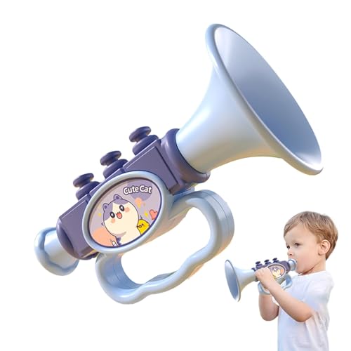 Fecfucy Trompetenspielzeug, Kindertrompete,Niedliche Mini-Trompete-Cartoon-Klarinette | Musikinstrumente für Kinder, Blashorn, Geräuscherzeuger, Musikspielzeug für Kinder ab 3 Jahren, von Fecfucy