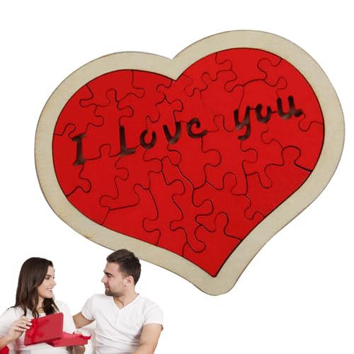 Heart Building Brick – I Love You Brick Puzzles, kleines Puzzle für Familie, DIY-Geschenke, 3D-Mini-Heimdekorstein-Set für Valentinstagsgeschenk Fecfucy von Fecfucy