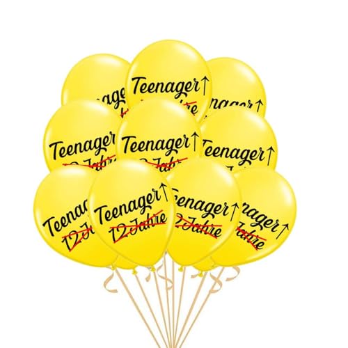 15 Stück 13. Geburtstag Teenager Luftballon, Jungen Mädchen Gelb 13 Jahre Geburtstag Ballons Deko, Luftballons 13 Jahre Partydeko für 13 Jahre Alt Sohn Offizielle Teenager Party 12 Zoll 15 Stück 13. Geburtstag Teenager Luftballon, Jungen Mädchen Gelb 13 Jahre Geburtstag Ballons Deko, Luftballons 13 Jahre Partydeko für 13 Jahre Alt Sohn Offizielle Teenager Party 12 Zoll von Fechy